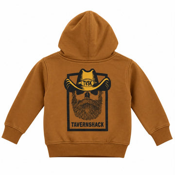 TAVERNSHACK - HOODIE CARAMEL - COW-BOY - PRINT 2 COULEURS