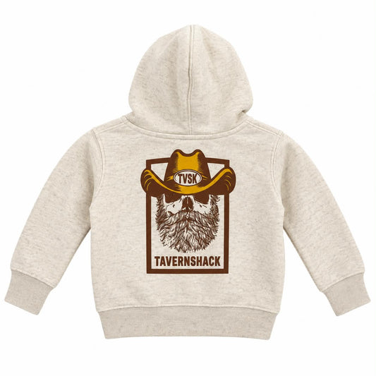 TAVERNSHACK - HOODIE IVORY - COW-BOY - PRINT 2 COULEURS